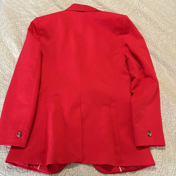 MNG Red One Button Closure Blazer - Picture 9 of 10